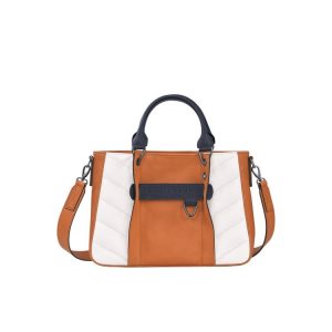 Longchamp S Kozene Kabelky Biele | 694183-EUO