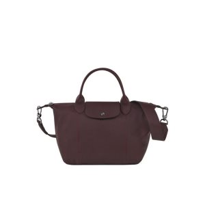 Longchamp S Kozene Kabelky Bordove | 356914-FGD