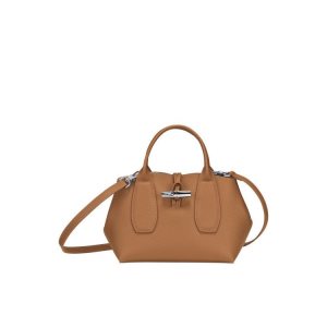 Longchamp S Kozene Kabelky Béžové | 601245-BIF