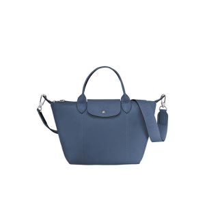 Longchamp S Kozene Kabelky Modre | 942368-GYW