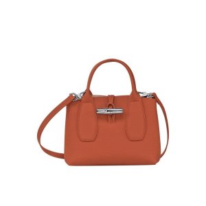 Longchamp S Kozene Kabelky Tmavo Červené | 465189-XZQ