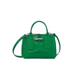Longchamp S Kozene Kabelky Zelene | 810345-OYM