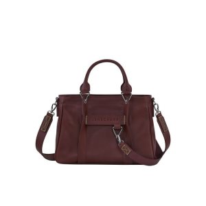 Longchamp S Kozene Kabelky Červené | 592746-APL