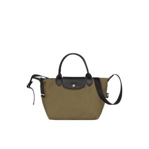 Longchamp S Recycled canvas Kabelky Hnedožltý | 976238-UIM