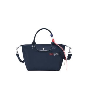 Longchamp S Recycled canvas Kabelky Námornícka Modrá | 056483-MKZ