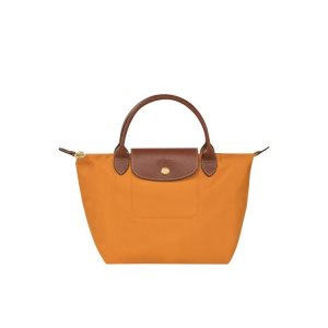 Longchamp S Saffron Recycled canvas Kabelky Oranžové | 053196-UVW