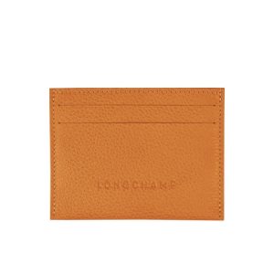 Longchamp Saffron Kozene Držiteľ Karty Oranžové | 072938-JYC