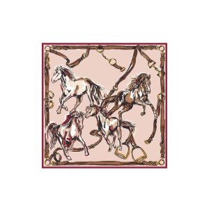 Longchamp Scarf 90 Powder Silk Satky Ruzove | 491780-GJB