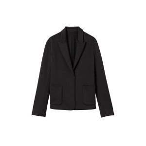 Longchamp Syntetická Fibres Kabáty Čierne | 061753-VHT