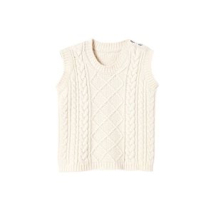 Longchamp Tank Ecru Vlna Blúzky Béžové | 160274-ZGB