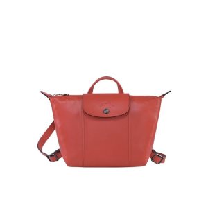 Longchamp Terracotta Kozene Batohy Oranžové | 986573-IWV