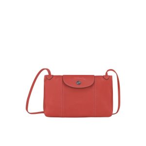 Longchamp Terracotta Kozene Crossbody Kabelka Oranžové | 506872-PAS