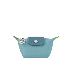 Longchamp Thunderstorm Recycled canvas Držiteľ Karty Modre | 348219-WOU