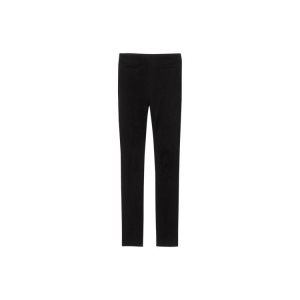 Longchamp Trousers Kozene Nohavice Čierne | 346587-SFY