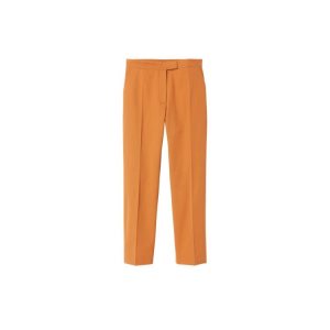 Longchamp Trousers Saffron Bavlnene Nohavice Oranžové | 730542-TRA