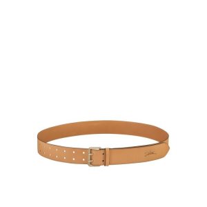 Longchamp Vegetal Kozene Opasky Béžové | 617958-KVO