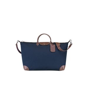 Longchamp Xl Platene Cestovné Tašky Modre | 907253-AZT