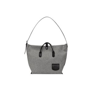 Longchamp Xl Platene Taška Cez Rameno Siva | 426173-VTU