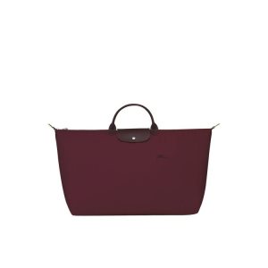 Longchamp Xl Recycled canvas Cestovné Tašky Bordove | 194580-SMK