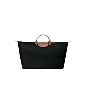 Longchamp Xl Recycled canvas Cestovné Tašky Čierne | 610834-SNZ