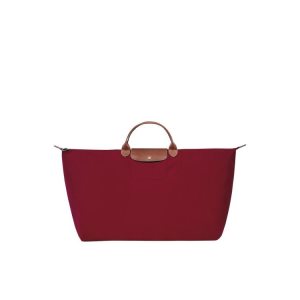 Longchamp Xl Recycled canvas Cestovné Tašky Červené | 710536-GIP