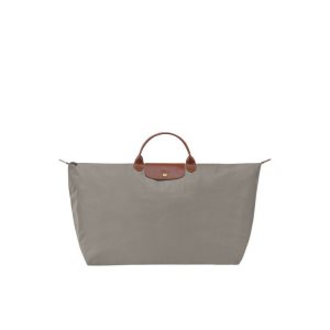 Longchamp Xl Turtledove Recycled canvas Cestovné Tašky Siva | 543901-AJQ