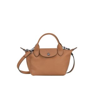 Longchamp Xs Hazelnut Kozene Kabelky Béžové | 947618-LMO