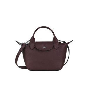 Longchamp Xs Kozene Kabelky Bordove | 369201-WVQ