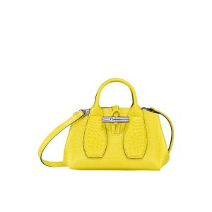 Longchamp Xs Kozene Kabelky Citrón | 508271-DTU
