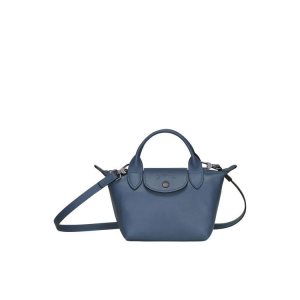 Longchamp Xs Kozene Kabelky Modre | 049671-NLX