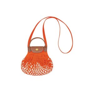 Longchamp Xs Platene Crossbody Kabelka Oranžové | 805176-ZPF