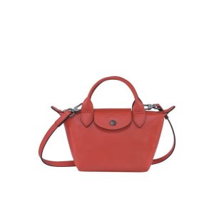 Longchamp Xs Terracotta Kozene Kabelky Oranžové | 509738-YJE