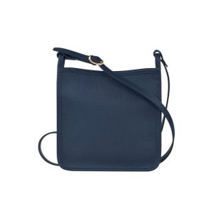 Longchamp Zipped S Kozene Crossbody Kabelka Námornícka Modrá | 896315-AJM