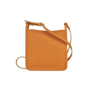 Longchamp Zipped S Saffron Kozene Crossbody Kabelka Oranžové | 045361-JGM